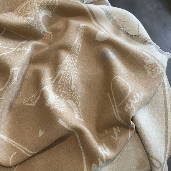 2/$30 LadiesParis Eiffel Tower Imitation Cashmere Winter Scarf Shawl - Brand New - Picture 2 of 7